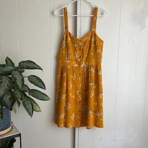 Madewell Silk Fleur Bow Back Dress in Butterfly Garden